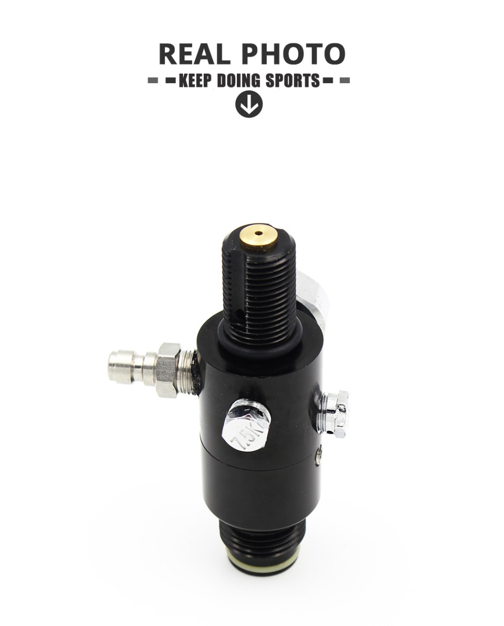 HPA Tank M18*1.5 Thread Regulator Valve 4500psi Inlet 1500psi/1800psi ...